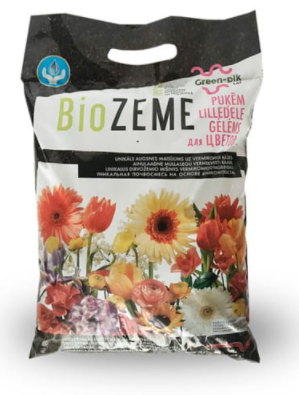 Biozeme puķēm Green- Pik Lat, 10 L