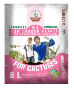 Komposta augsne kaktusiem un citiem sukulentiem, 5 L