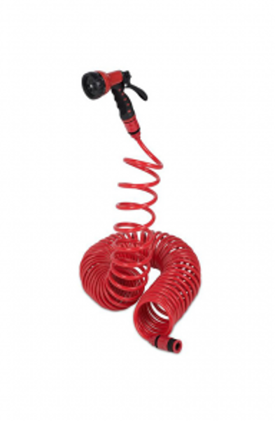 Dārza šļūtene 15m (3/8"), spirālveida 