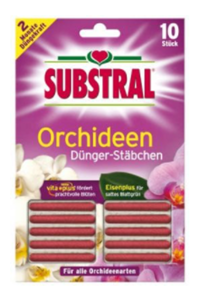 Mēslojuma stienīši orhidejām Vital-Aktiv Substral, 10 gab.