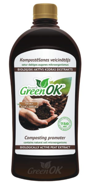 Kompostēšanas veicinātājs Green OK, 750 ml
