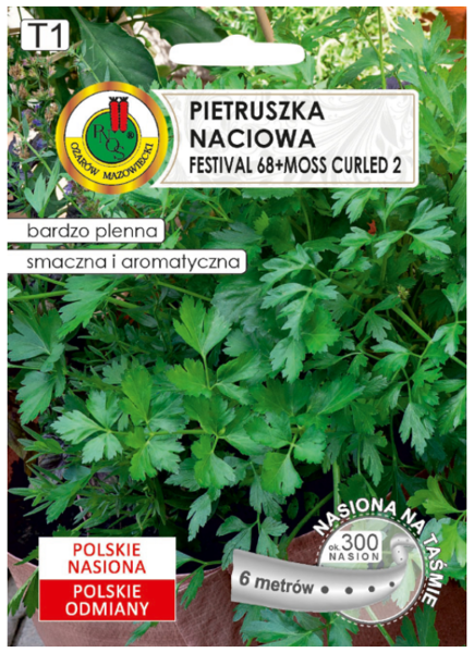 Pētersīļi Festival 68 & Moss Curled 2 6m uz lentas