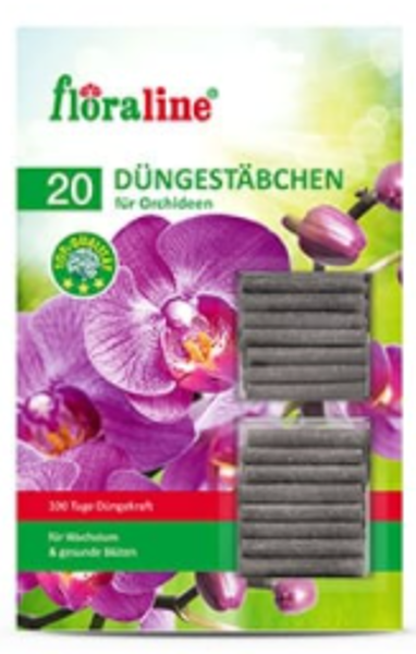 Mēslojuma nūjiņas orhidejām Floraline, 20 gab.