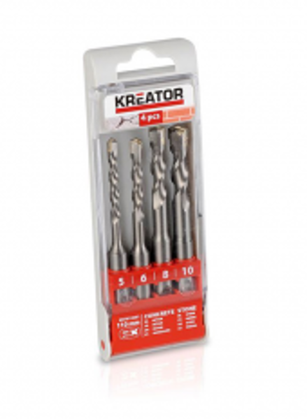 Urbju SDS komplekts betonam 5, 6, 8, 10x110mm 4gab. Kreator