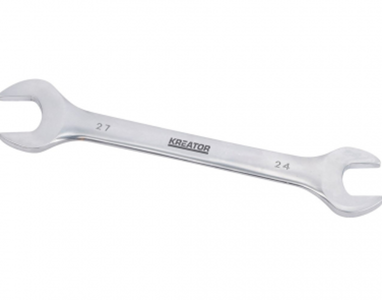 Divpusējā uzgriežņu atslēga 24x27mm Kreator