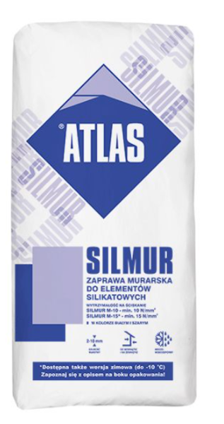 MŪRJAVA SILIKĀTA BLOKIEM ATLAS SILMUR M-5 BALTA 25KG