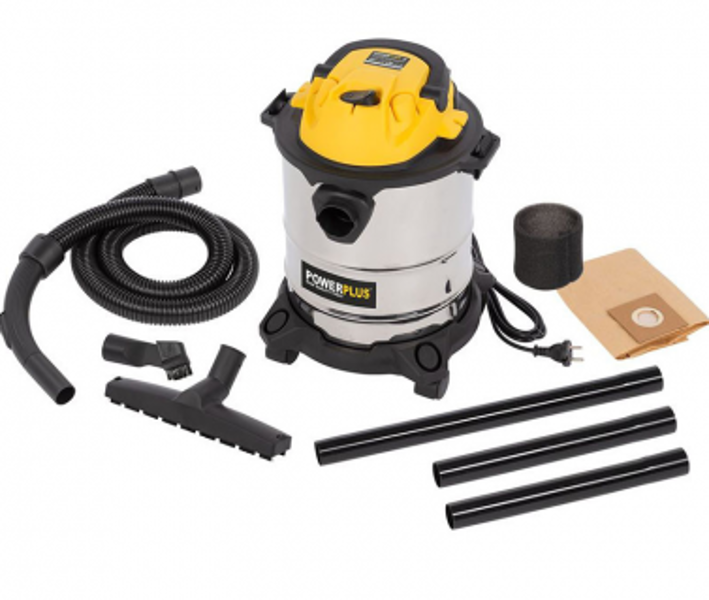 Putekļu sūcējs sausai/mitrai tīrīš. 1000W POWX322 POWERPLUS
