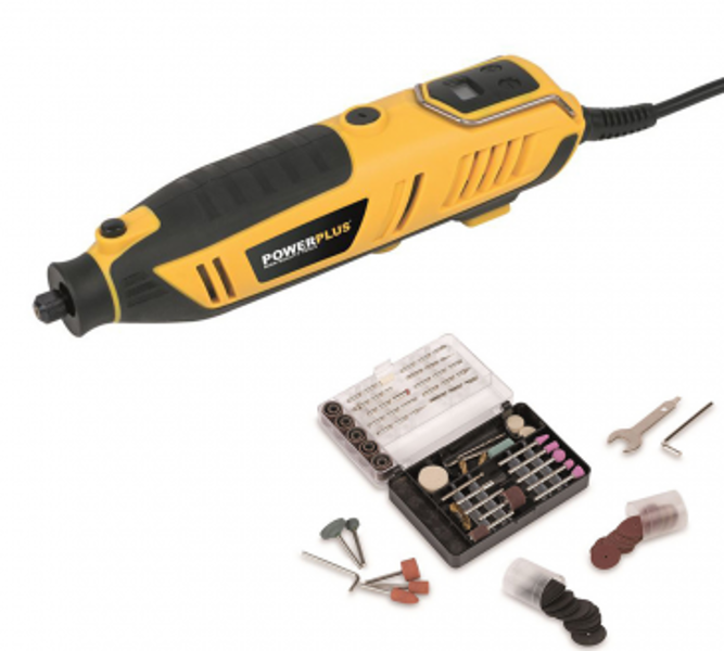 Rotācijas instruments 200W + piederumi POWX1341 POWERPLUS X