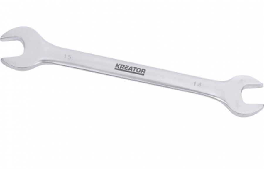 Divpusējā uzgriežņu atslēga 14x15mm Kreator