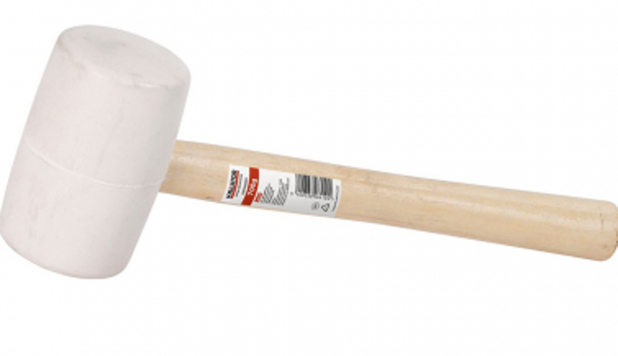 Gumijas āmurs, balts, koka kāts 700g Kreator