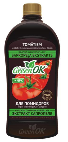 Sapropeļa ekstrakts Tomātiem Green Ok, 750 ml