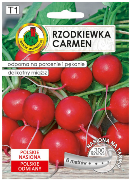 Redīsi Carmen 6m uz lentas