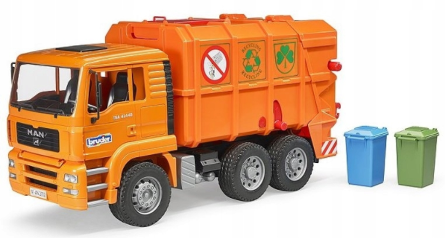 Rotaļu atkritumu auto MAN, Bruder