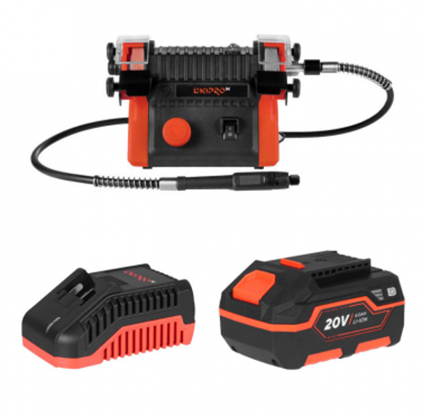 Akumulatora divu ripu slīpmašīna DBG-200-140A DNIPRO-M