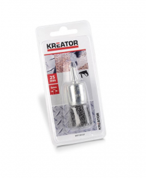 Koniskā birste Ø25mm, tērauda sari Kreator