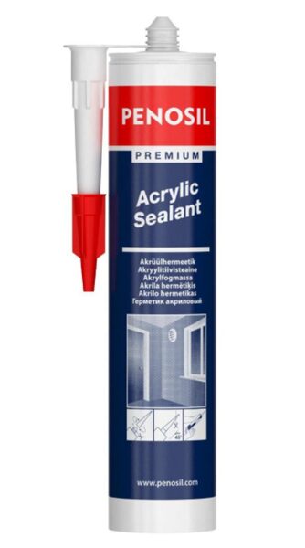 Akrila hermētiķis penosil premium acrylic sealant balts 310ml
