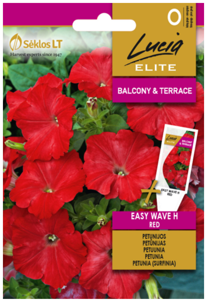 Petūnijas EASY WAVE H RED 6s LE