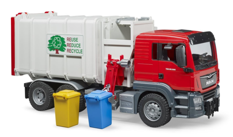 Rotaļu atkritumu auto MAN TGS, Bruder