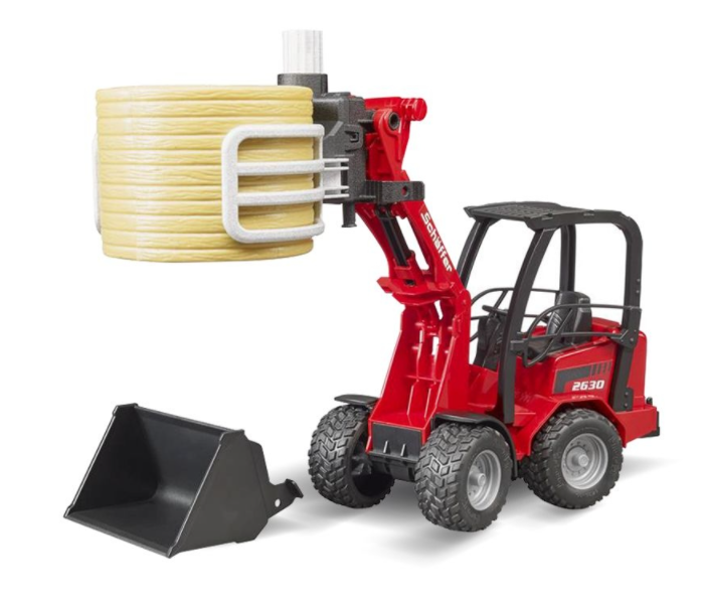 Rotaļu iekrāvējs Schaffer + rituļu satvērējs, Bruder