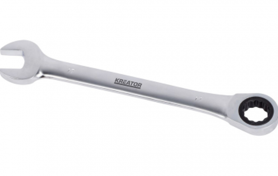Kombinētā atslēga ar reverso mehānismu 18mm Kreator