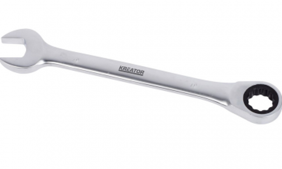 Kombinētā atslēga ar reverso mehānismu 19mm Kreator