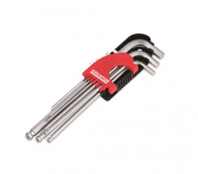 Seškanšu atslēgu komp., garās, lodveida (9gab.) Kreator