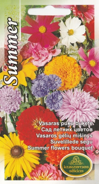 Vasaras puķu buķete