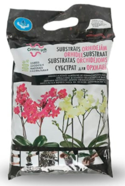 Substrāts orhidejām Green- Pik Lat, 4 L