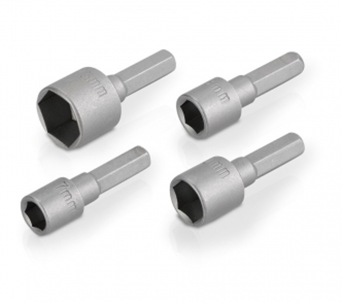 Uzgaļi uzgriežņiem 7, 8, 10, 13mm (4gab.) Kreator