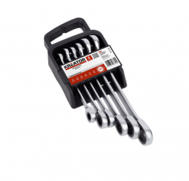 Kombinēto atslēgu komp. ar rev. meh. 10-19mm (6gab.) Kreator