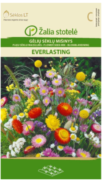 Puķu sēklu maisījums EVERLASTING 1g