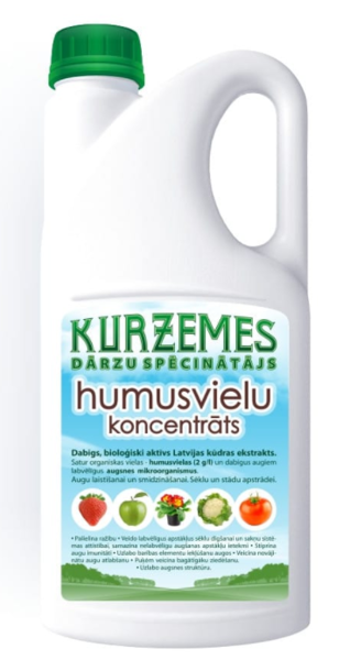Humusvielu mēslojums Kurzemes dārzu spēcinātājs, 1,5 L