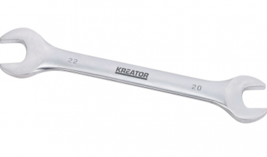 Divpusējā uzgriežņu atslēga 20x22mm Kreator