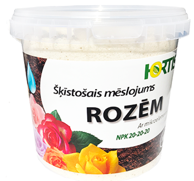 HORTIS Šķīstošais mēslojums Rozēm 1KG