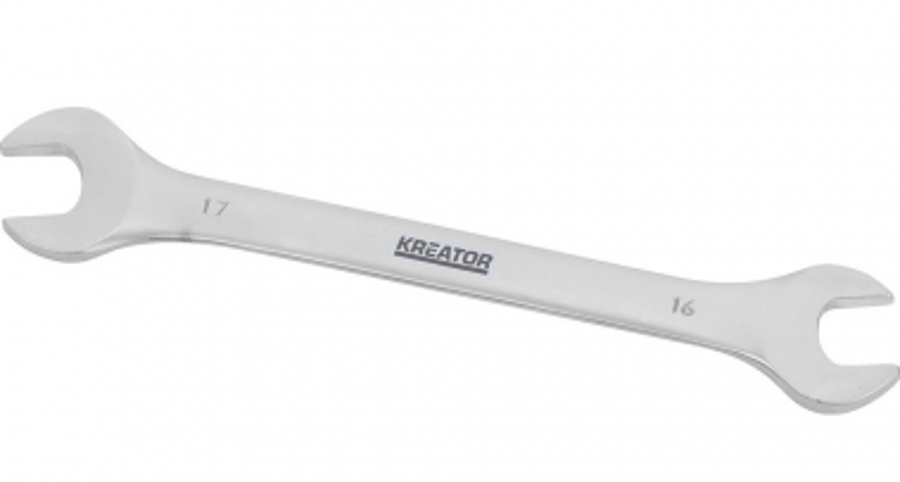 Divpusējā uzgriežņu atslēga 16x17mm Kreator