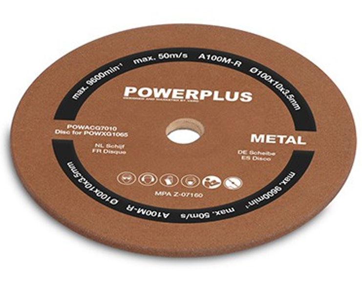 Slīpdisks ķēdes asinātājam Ø100x10x3.5mm PowerPlus