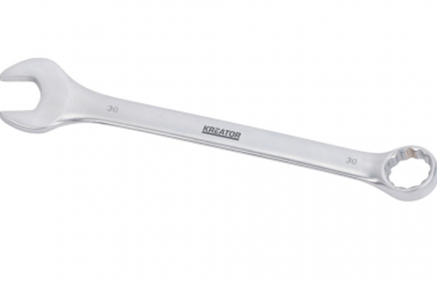 Kombinētā uzgriežņu atslēga 30mm Kreator