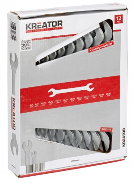 Divpusējo atslēgu komplekts 6-32mm (12gab.) Kreator