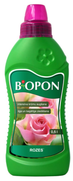 Šķidrais mēslojums rozēm Biopon, 500 ml