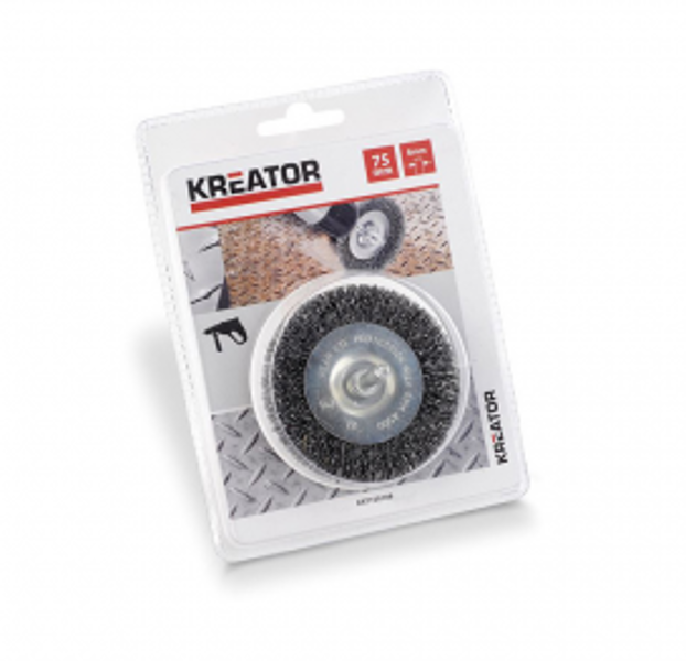Diskveida birste tērauda Ø75mm Kreator