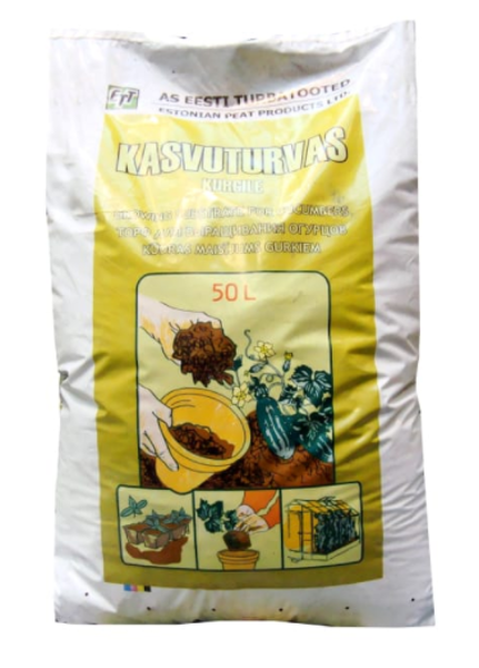 Igauņu kūdra gurķiem, 50 L