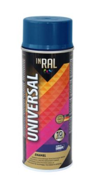 Aerosola krāsa inral universal enamel 31 ral5010 400ml zila