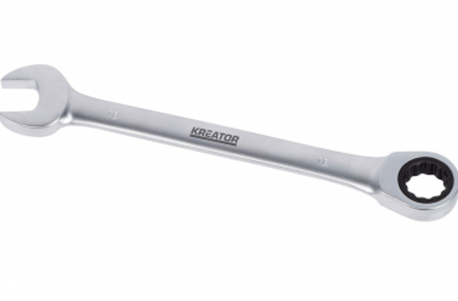 Kombinētā atslēga ar reverso mehānismu 15mm Kreator