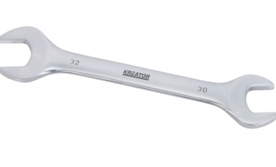 Divpusējā uzgriežņu atslēga 30x32mm Kreator