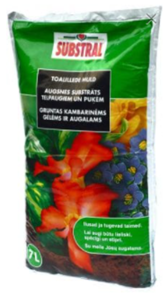 Augsne puķēm universāla Substral, 7 L