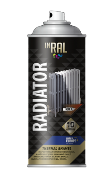 Aerosola krāsa radiatoriem inral radiator balta 400ml