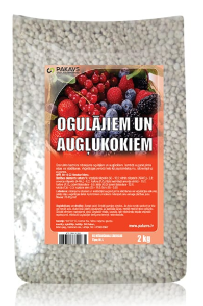 Mēslojums ogulājiem un augļu kokiem, 2 kg