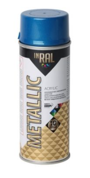 Aerosols akrila laka inral metallic 400ml zila