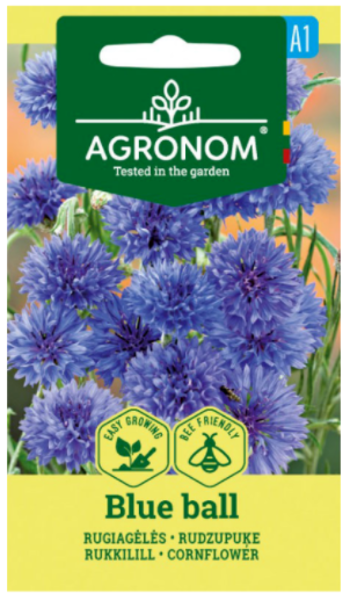 A Rudzupuķe BLUE BALL zila