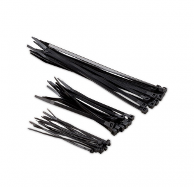 Plastmasas savilcēji melni 5x190mm (50gab.) Kreator